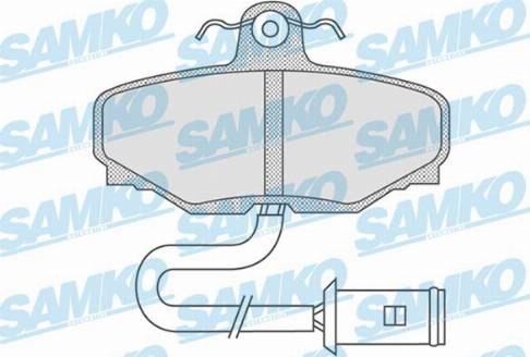 Samko 5SP741 - Тормозные колодки, дисковые, комплект autospares.lv