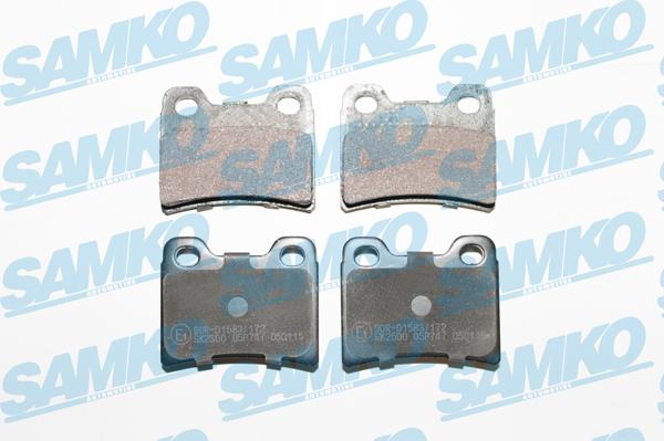 Samko 5SP747 - Тормозные колодки, дисковые, комплект autospares.lv