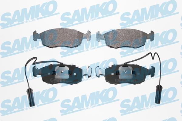 Samko 5SP755 - Тормозные колодки, дисковые, комплект autospares.lv