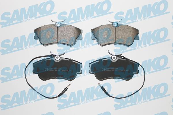 Samko 5SP750 - Тормозные колодки, дисковые, комплект autospares.lv