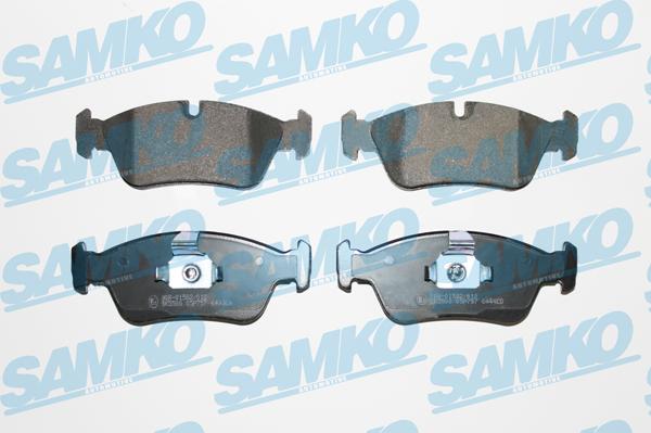 Samko 5SP757 - Тормозные колодки, дисковые, комплект autospares.lv