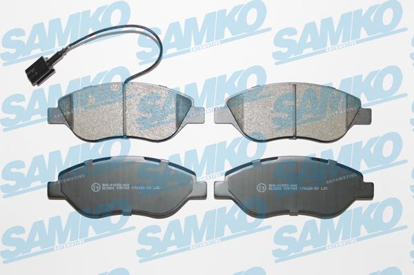 Samko 5SP765 - Тормозные колодки, дисковые, комплект autospares.lv