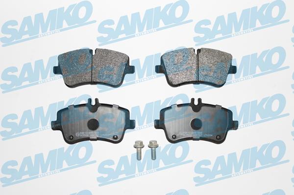 Samko 5SP767 - Тормозные колодки, дисковые, комплект autospares.lv