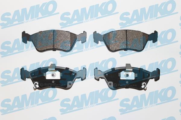 Samko 5SP709 - Тормозные колодки, дисковые, комплект autospares.lv