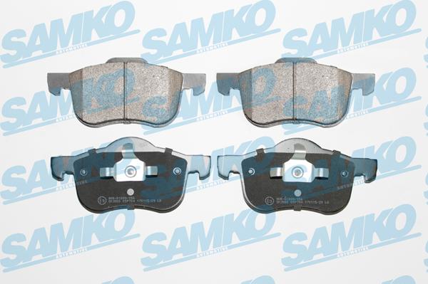 Samko 5SP704 - Тормозные колодки, дисковые, комплект autospares.lv