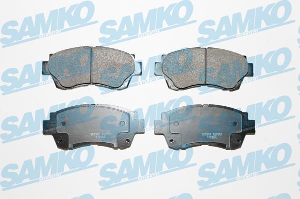 Samko 5SP701 - Тормозные колодки, дисковые, комплект autospares.lv