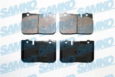 Samko 5SP702 - Тормозные колодки, дисковые, комплект autospares.lv