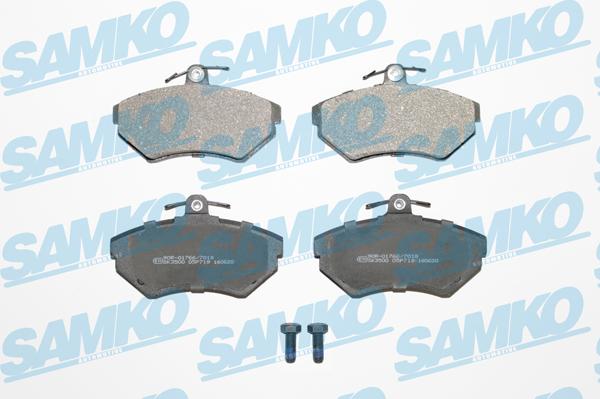 Samko 5SP719 - Тормозные колодки, дисковые, комплект autospares.lv