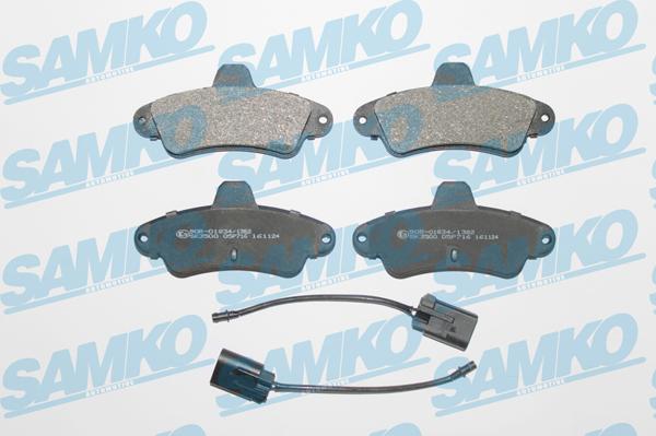 Samko 5SP716 - Тормозные колодки, дисковые, комплект autospares.lv