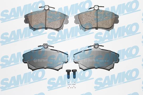 Samko 5SP711 - Тормозные колодки, дисковые, комплект autospares.lv