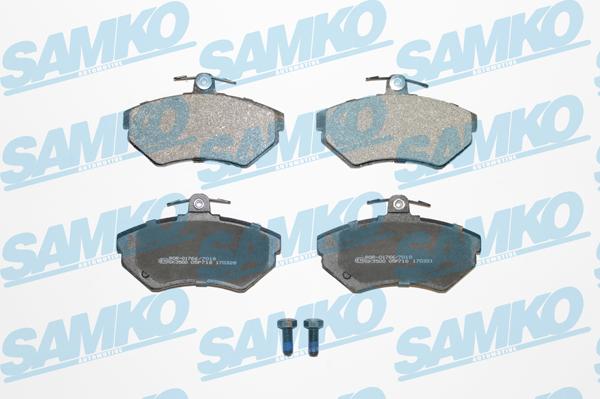 Samko 5SP718 - Тормозные колодки, дисковые, комплект autospares.lv