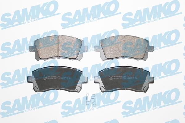 Samko 5SP713 - Тормозные колодки, дисковые, комплект autospares.lv