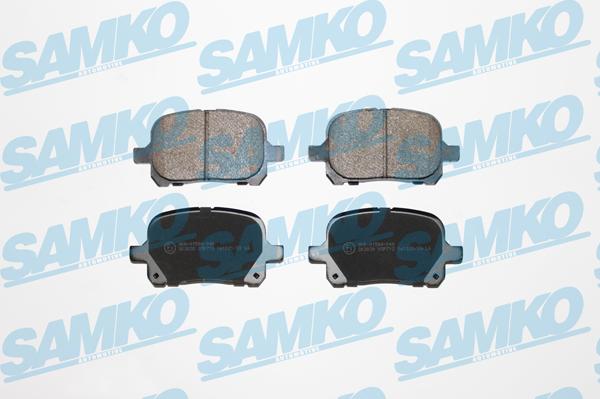 Samko 5SP712 - Тормозные колодки, дисковые, комплект autospares.lv