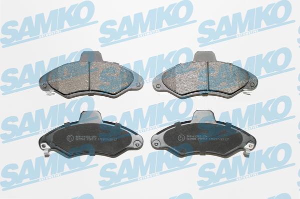 Samko 5SP717 - Тормозные колодки, дисковые, комплект autospares.lv