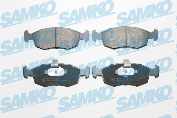 Samko 5SP785 - Тормозные колодки, дисковые, комплект autospares.lv