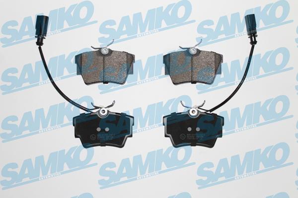 Samko 5SP786 - Тормозные колодки, дисковые, комплект autospares.lv