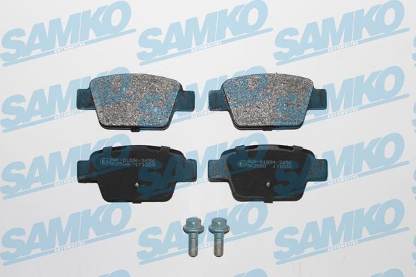 Samko 5SP780 - Тормозные колодки, дисковые, комплект autospares.lv