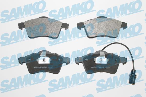 Samko 5SP787 - Тормозные колодки, дисковые, комплект autospares.lv