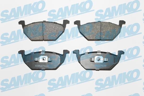 Samko 5SP730 - Тормозные колодки, дисковые, комплект autospares.lv