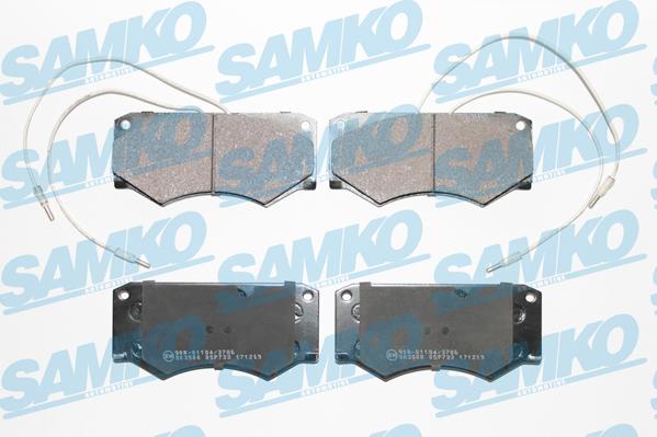 Samko 5SP733 - Тормозные колодки, дисковые, комплект autospares.lv