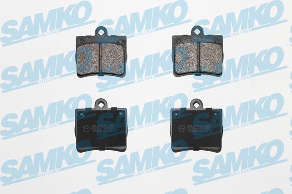 Samko 5SP725 - Тормозные колодки, дисковые, комплект autospares.lv