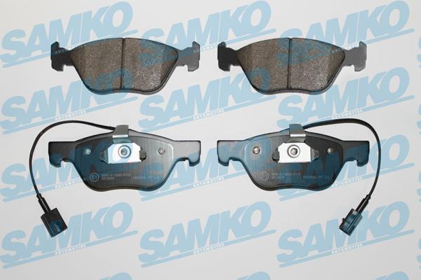 Samko 5SP720 - Тормозные колодки, дисковые, комплект autospares.lv