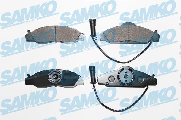 Samko 5SP721 - Тормозные колодки, дисковые, комплект autospares.lv