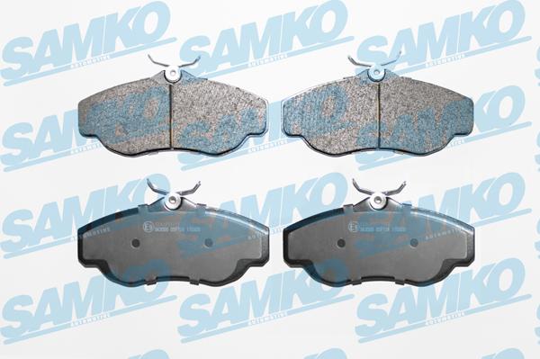 Samko 5SP728 - Тормозные колодки, дисковые, комплект autospares.lv