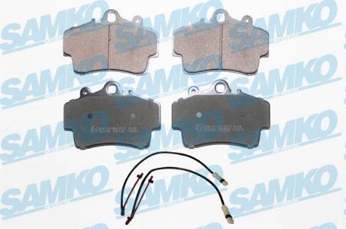 Samko 5SP722A - Тормозные колодки, дисковые, комплект autospares.lv