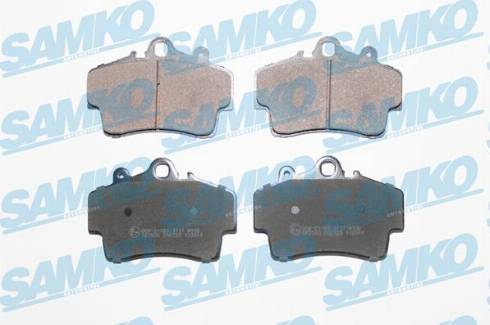 Samko 5SP722 - Тормозные колодки, дисковые, комплект autospares.lv