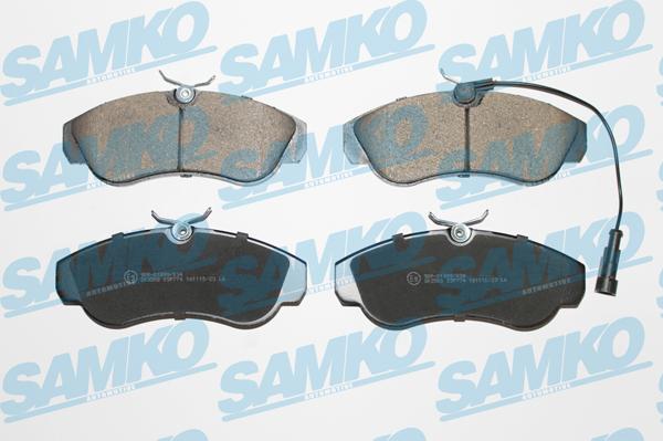 Samko 5SP774 - Тормозные колодки, дисковые, комплект autospares.lv