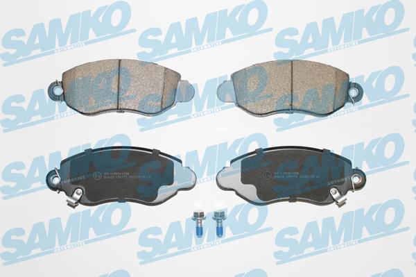 Samko 5SP775 - Тормозные колодки, дисковые, комплект autospares.lv