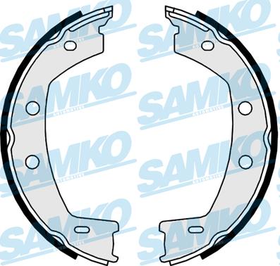 Samko 89950 - Комплект тормозных колодок, барабанные autospares.lv