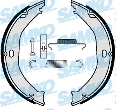 Samko 89520K - Комплект тормозов, ручник, парковка autospares.lv