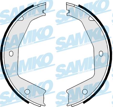 Samko 89670 - Комплект тормозных колодок, барабанные autospares.lv