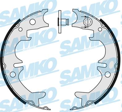 Samko 89140 - Комплект тормозных колодок, барабанные autospares.lv