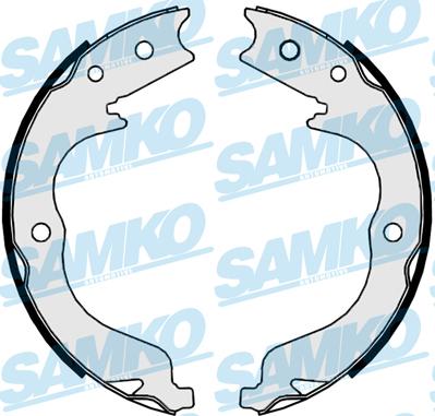 Samko 89860 - Комплект тормозных колодок, барабанные autospares.lv