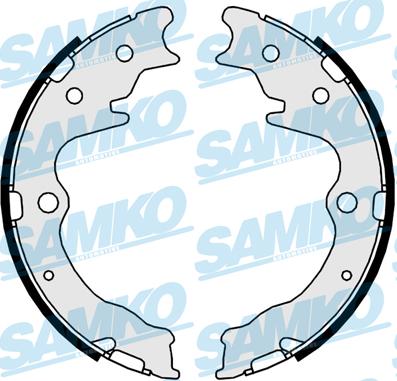 Samko 89820 - Комплект тормозных колодок, барабанные autospares.lv