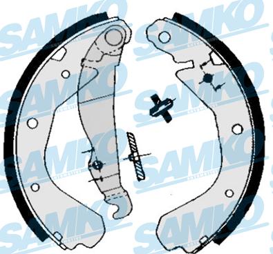 Samko 84660 - Комплект тормозных колодок, барабанные autospares.lv