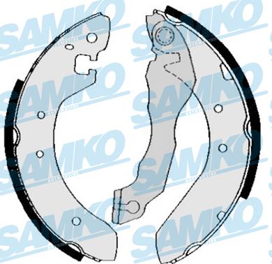 Samko 84620 - Комплект тормозных колодок, барабанные autospares.lv