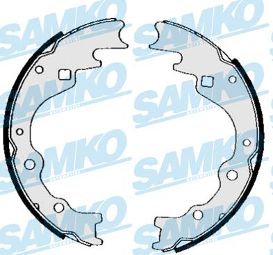 Samko 85450 - Комплект тормозных колодок, барабанные autospares.lv