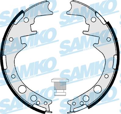 Samko 85160 - Комплект тормозных колодок, барабанные autospares.lv