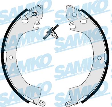 Samko 85240 - Комплект тормозных колодок, барабанные autospares.lv