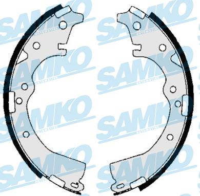 Samko 86650 - Комплект тормозных колодок, барабанные autospares.lv