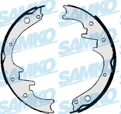 Samko 86010 - Комплект тормозных колодок, барабанные autospares.lv