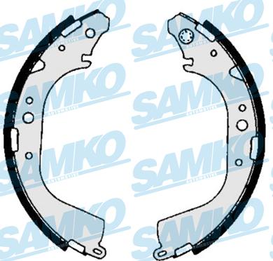 Samko 86710 - Комплект тормозных колодок, барабанные autospares.lv