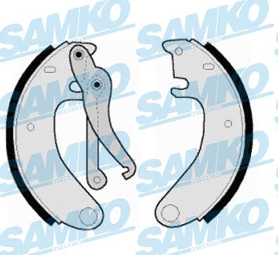 Samko 80420 - Комплект тормозных колодок, барабанные autospares.lv