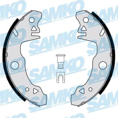 Samko 80510 - Комплект тормозных колодок, барабанные autospares.lv