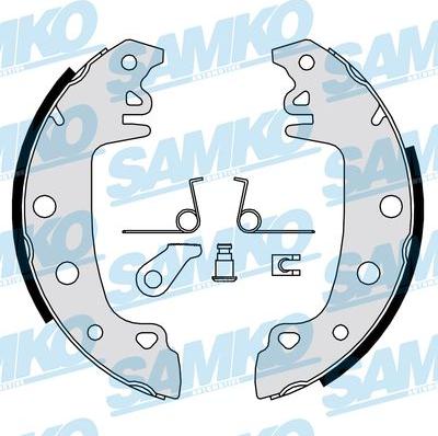 Samko 80771 - Комплект тормозных колодок, барабанные autospares.lv