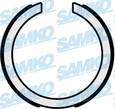 Samko 81095 - Комплект тормозных колодок, барабанные autospares.lv